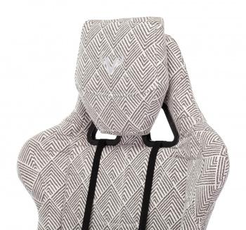 Кресло игровое Zombie VIKING LOFT серый Loft ромбик с подголов. крестовина металл