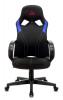 Кресло игровое Zombie RUNNER черный/синий текстиль/эко.кожа крестовина пластик