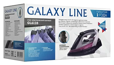 Утюг Galaxy Line GL 6128 2200Вт черный/фиолетовый