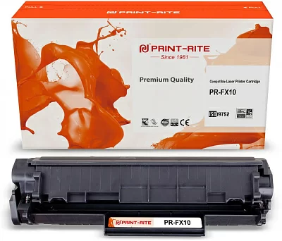 Картридж лазерный Print-Rite TFH724BPU1J2 PR-FX10 FX-10 черный (2000стр.) для Canon L100/L120/4140/MF4380dn/D420/D480