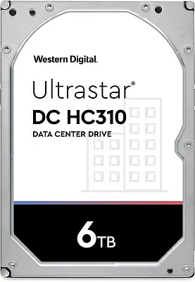 Жесткий диск WD SATA-III 6TB 0B36039\0B36535 HUS726T6TALE6L4 Server Ultrastar DC HC310 (7200rpm) 256Mb 3.5"