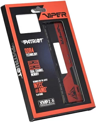 Память DDR4 2x8Gb 3200MHz Patriot PVE2416G320C8K Viper Elite II RTL Gaming PC4-25600 CL18 DIMM 288-pin 1.35В kit Intel с радиатором Ret