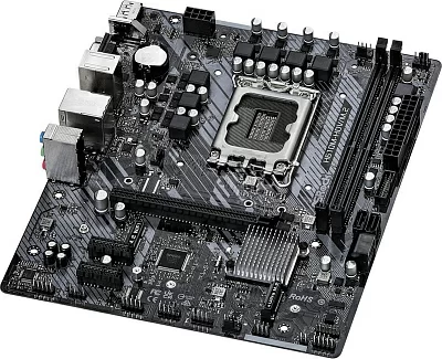 Материнская плата Asrock H610M-H2/M.2 D5 Soc-1700 Intel H610 2xDDR5 mATX AC`97 8ch(7.1) GbLAN+HDMI