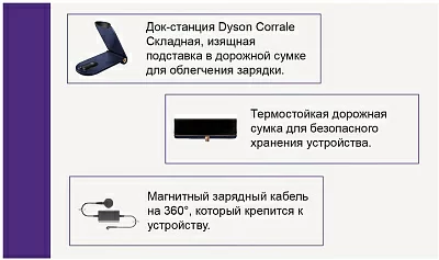 Выпрямитель Dyson HS07 200Вт черный/фиолетовый макс.темп.:210С (413131-01)