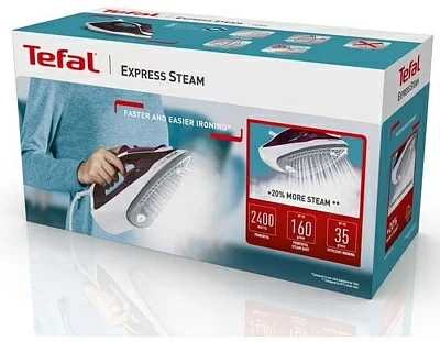 Утюг Tefal FV2835E0 2400Вт бордовый/белый