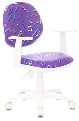 Кресло детское Бюрократ CH-W356AXSN фиолетовый Sticks 08 крестовина пластик пластик белый