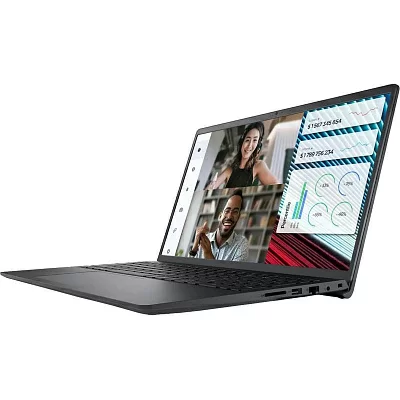 Ноутбук Dell Vostro 3520 Core i3 1215U 8Gb SSD256Gb Intel UHD Graphics 15.6" WVA FHD (1920x1080) Ubuntu black WiFi BT Cam (3520-3820)