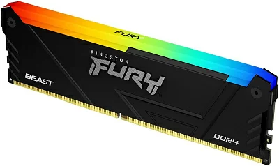 Память DDR4 16GB 2666MHz Kingston KF426C16BB12A/16 Fury Beast RGB RTL Gaming PC4-21300 CL16 DIMM 288-pin 1.2В dual rank с радиатором Ret