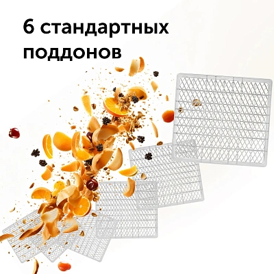 Сушка для фруктов и овощей Red Solution RFD-0151 18под. 500Вт черный