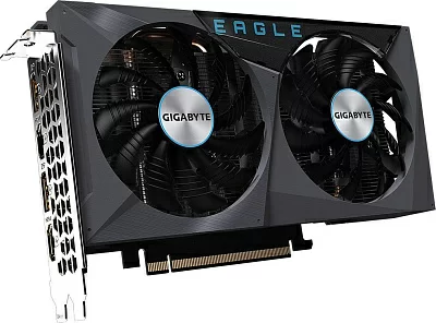 Видеокарта Gigabyte PCI-E 4.0 GV-N3050EAGLE OC-6GD NVIDIA GeForce RTX 3050 6Gb 96bit GDDR6 1500/14000 HDMIx2 DPx2 HDCP Ret