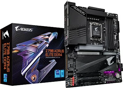 Материнская плата Gigabyte Z790 AORUS ELITE DDR4 Soc-1700 Intel Z790 4xDDR4 ATX AC`97 8ch(7.1) 2.5Gg RAID+HDMI