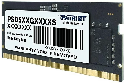 Память DDR5 32GB 4800MHz Patriot PSD532G48002S RTL PC5-38400 CL40 SO-DIMM 262-pin 1.1В dual rank Ret