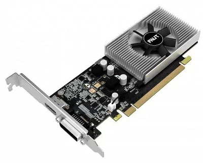 Видеокарта Palit PCI-E PA-GT1030 2GD4 NVIDIA GeForce GT 1030 2Gb 64bit DDR4 1151/2100 DVIx1 HDMIx1 HDCP Bulk low profile