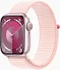 Смарт-часы Apple Watch Series 9 A2978 41мм OLED корп.розовый Sport Loop рем.светло-розовый разм.брасл.:130-200мм (MR953LL/A)