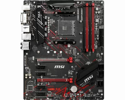 Материнская плата MSI B450 GAMING PLUS MAX Soc-AM4 AMD B450 4xDDR4 ATX AC`97 8ch(7.1) GbLAN RAID+DVI+HDMI