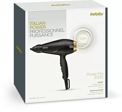 Фен Babyliss 6704E 2000Вт черный/золотистый