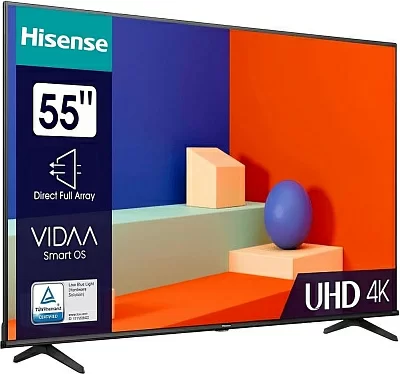 Телевизор LED Hisense 55" 55A6K черный 4K Ultra HD 60Hz DVB-T DVB-T2 DVB-C DVB-S DVB-S2 USB WiFi Smart TV