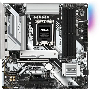 Материнская плата Asrock B760M PRO RS Soc-1700 Intel B760 4xDDR5 mATX AC`97 8ch(7.1) 2.5Gg RAID+HDMI+DP