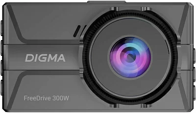 Видеорегистратор Digma FreeDrive 300W черный 4Mpix 1400x2560 130гр.