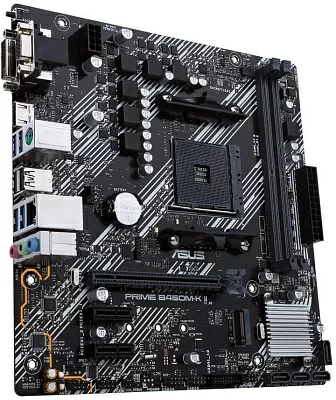 Материнская плата Asus PRIME B450M-K II Soc-AM4 AMD B450 2xDDR4 mATX AC`97 8ch(7.1) GbLAN RAID+VGA+DVI+HDMI