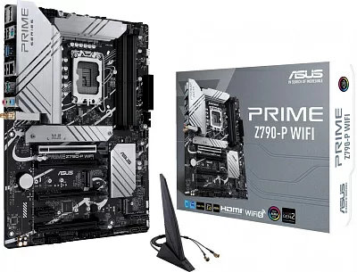 Материнская плата Asus PRIME Z790-P WIFI Soc-1700 Intel Z790 4xDDR5 ATX AC`97 8ch(7.1) 2.5Gg RAID+HDMI+DP