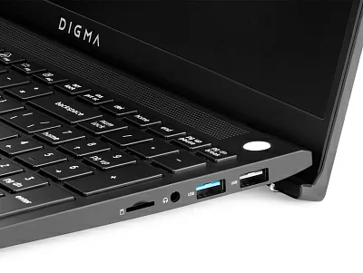Ноутбук Digma Pro Sprint M Core i5 1135G7 16Gb SSD512Gb Intel Iris Xe graphics 15.6" IPS FHD (1920x1080) Windows 11 Professional dk.grey WiFi BT Cam 4500mAh (DN15P5-ADXW02)