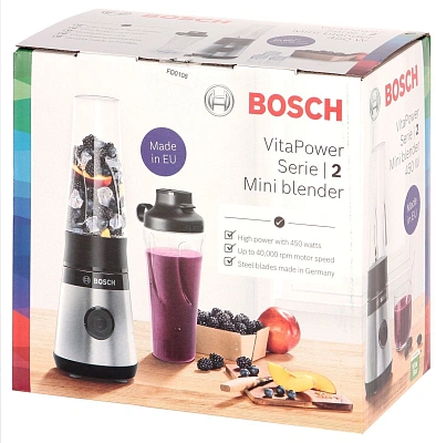 Блендер стационарный Bosch VitaPower Serie 2 MMB2111S 450Вт хром