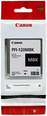 Картридж струйный Canon PFI-120MBK 2884C001 черный матовый (130мл) для Canon imagePROGRAF TM-200/205