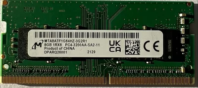 Модуль памяти Micron MTA8ATF1G64HZ-3G2R1 SO-DDR4 DIMM 8Gb  PC4-25600 3200 МГц (for NoteBook)