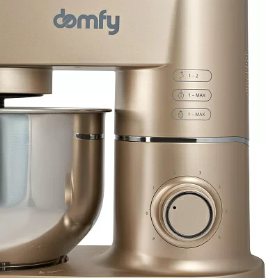 Миксер планетарный Domfy DSC-KM301 1200Вт золотистый