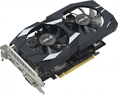 Видеокарта Asus PCI-E DUAL-GTX1650-O4GD6-P-EVO NVIDIA GeForce GTX 1650 4Gb 128bit GDDR6 1755/12000 DVIx1 HDMIx1 DPx1 HDCP Ret