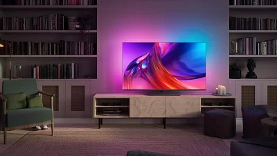 Телевизор LED Philips 55" 55PUS8848/12 Series 8 серебристый 4K Ultra HD 120Hz DVB-T DVB-T2 DVB-C DVB-S DVB-S2 USB WiFi Smart TV