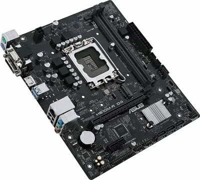 Материнская плата Asus PRIME H610M-R D4-SI Soc-1700 Intel H610 2xDDR4 mATX AC`97 8ch(7.1) GbLAN+VGA+DVI+HDMI White Box