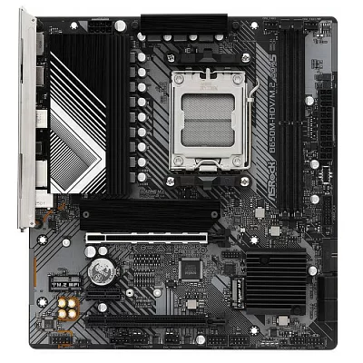 Материнская плата Asrock B650M-HDV/M.2 SocketAM5 AMD B650 2xDDR5 mATX AC`97 8ch(7.1) 2.5Gg RAID+HDMI+DP