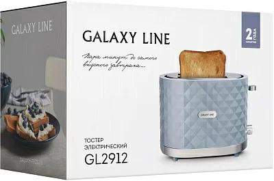 Тостер Galaxy Line GL 2912 1200Вт серый