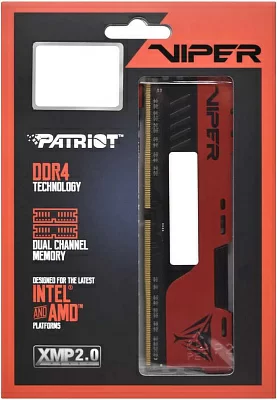 Память DDR4 2x16Gb 3600MHz Patriot PVE2432G360C0K Viper Elite II RTL Gaming PC4-28800 CL20 DIMM 288-pin 1.35В kit с радиатором Ret