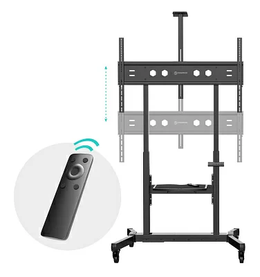 Стойка для телевизора Onkron TS1991 eLift черный 50"-100" макс.120кг напольный наклон