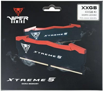 Память DDR5 2x16GB 8200MHz Patriot PVX532G82C38K Viper Xtreme 5 RTL Gaming PC5-65600 CL38 DIMM ECC 288-pin 1.1В с радиатором Ret