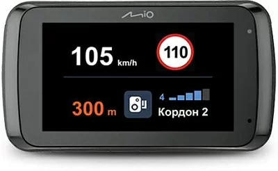 Видеорегистратор с радар-детектором Mio MiVue i88 GPS ГЛОНАСС черный