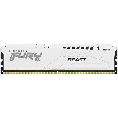 Память DDR5 2x16GB 5600MHz Kingston KF556C36BWEK2-32 Fury Beast White Expo RTL Gaming PC5-44800 CL36 DIMM 288-pin 1.25В kit single rank с радиатором Ret