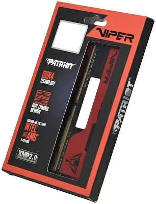 Память DDR4 2x8Gb 3200MHz Patriot PVE2416G320C8K Viper Elite II RTL Gaming PC4-25600 CL18 DIMM 288-pin 1.35В kit Intel с радиатором Ret