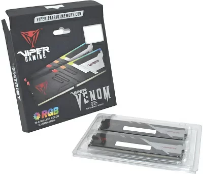 Память DDR5 2x16Gb 5600MHz Patriot PVVR532G560C36K Viper Venom RGB RTL Gaming PC5-44800 CL36 DIMM 288-pin 1.25В с радиатором Ret