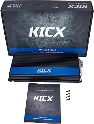 Усилитель автомобильный Kicx AP 120.4 ver.2 четырехканальный