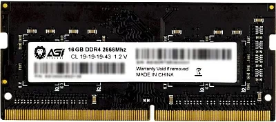 Память DDR4 16Gb 2666MHz AGi AGI266616SD138 SD138 RTL PC4-21300 CL19 SO-DIMM 260-pin 1.2В Ret