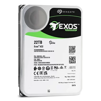 Жесткий диск Seagate SATA-III 22TB ST22000NM001E Server Exos X22 512E (7200rpm) 512Mb 3.5"