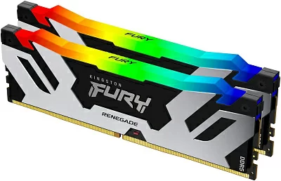 Память DDR5 2x24GB 6400MHz Kingston KF564C32RSAK2-48 Fury Renegade XMP RGB RTL Gaming PC5-51200 CL32 DIMM 288-pin 1.4В kit с радиатором Ret