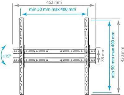 Кронштейн для телевизора Arm Media PLASMA-4 new черный 22"-65" макс.55кг настенный наклон