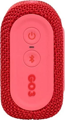 Колонка порт. JBL GO 3 красный 4.2W 1.0 BT 10м (JBLGO3RED)