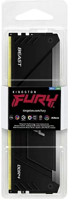 Память DDR4 16GB 3200MHz Kingston KF432C16BB2A/16 Fury Beast RGB RTL Gaming PC4-25600 CL16 DIMM 288-pin 1.35В single rank с радиатором Ret