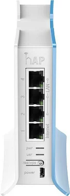 Роутер беспроводной MikroTik hAP lite TC (RB941-2ND-TC) N300 10/100BASE-TX белый